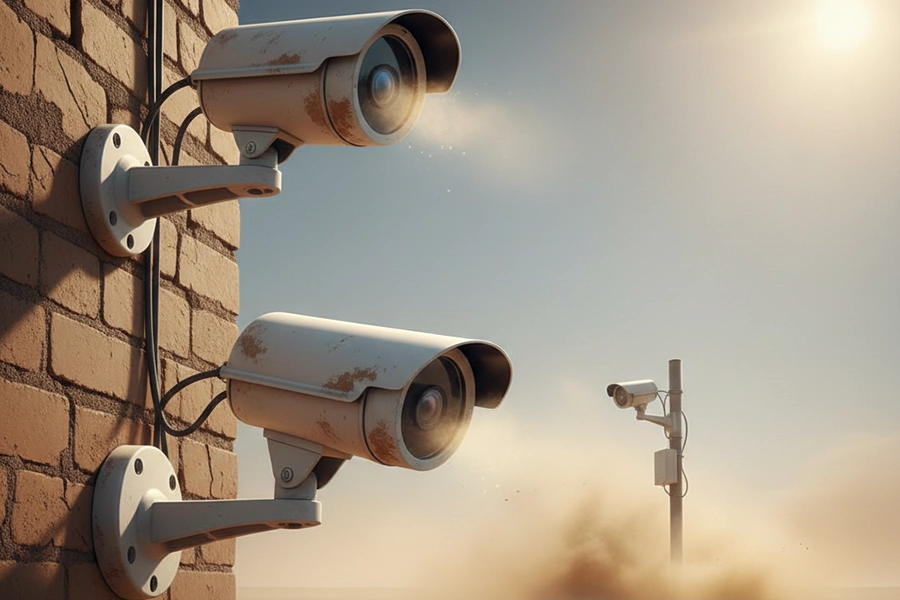 تاثیر شرایط آب و هوایی بر عملکرد دوربین مداربسته 1 آب و هوای گرم و تاثیر آن بر دوربینهای مداربسته