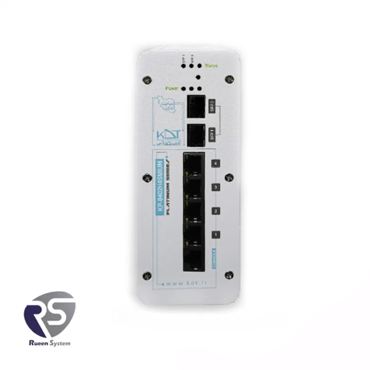 سوئیچ شبکه صنعتی POE کی دی تی مدل KP-0402H4SMIUH