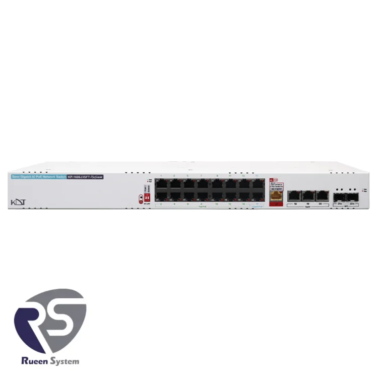 سوئیچ شبکه PoE کی دی تی مدل KP-1606J3SFT