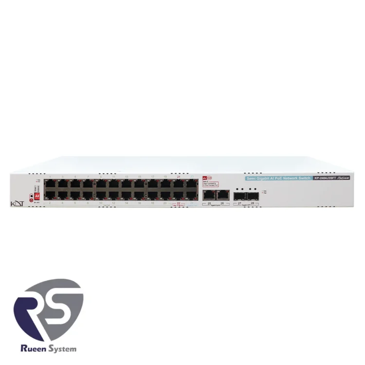 سوئیچ شبکه PoE کی دی تی مدل KP-2404J3SFT